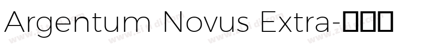 Argentum Novus Extra字体转换